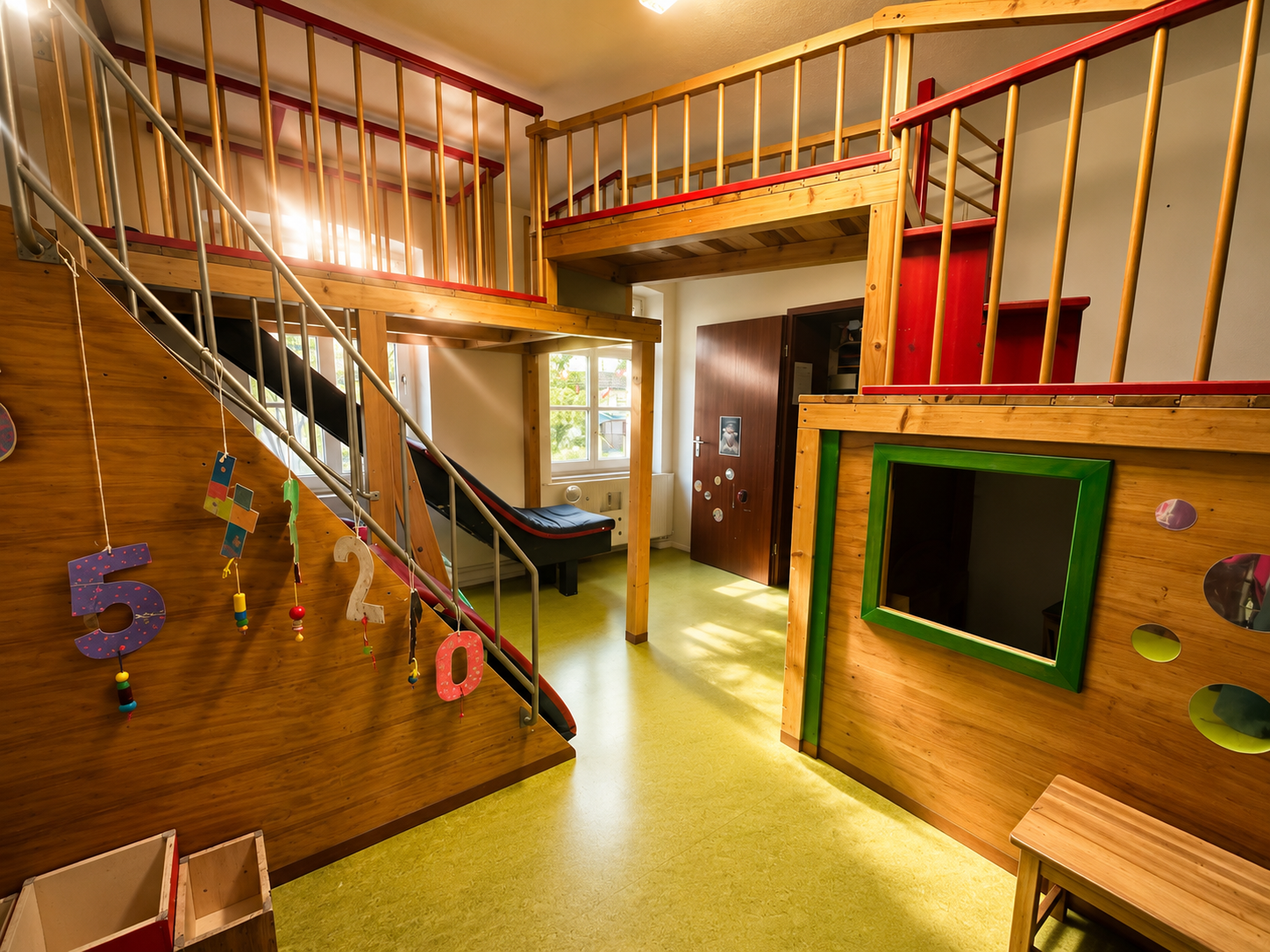Ansicht des Toberaums des Kinderladens in Spandau in der Plantage